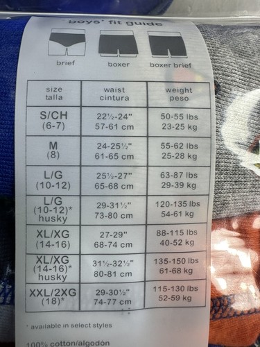 Wonder Nation 10 Pack Soft Cotton Boxer Briefs, Boys Xl (14-16) 🆓📦 - Picture 3 of 3