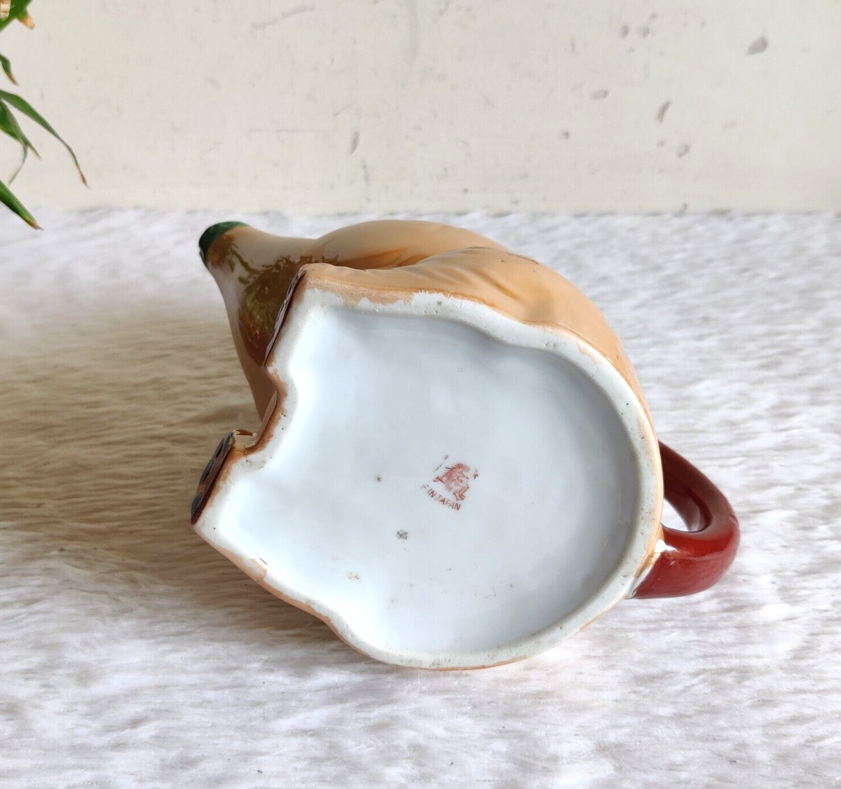 1950s Vintage Elephant Shape Ceramic Tea Kettle Kitchenware Japan