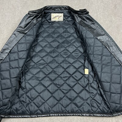 Vintage 70s Astro Jac Cafe Racer Leather Jacket Quilt Lined Vintage 70s Astro Jac Cafe Racer Leather Jacket Quilt Lined