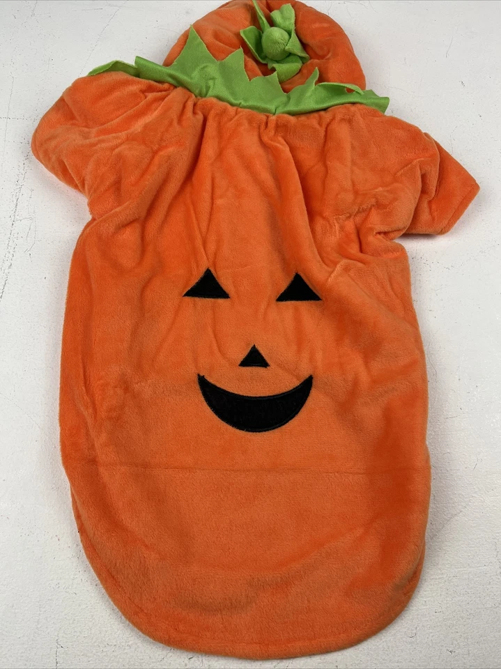 Disfraz de perro calabaza de Halloween. Talla pequeña-mediana. "Pecho 21""". Nuevo Foto 2 de 4
