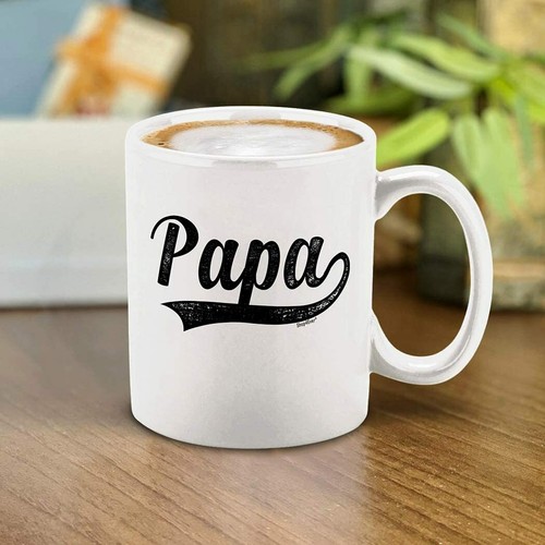 Papa Classic Varsity Ceramic Coffee Mug Tea Cup Dad Grandpa Papa Bear Coffee Mug - Picture 3 of 6