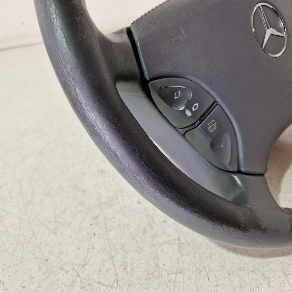 S17 * Original Mercedes W215 W220 Leder Lenkrad Holzausführung HOLZ KASTANIE - Bild 4 von 4