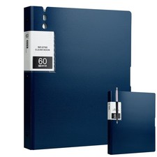Art Portfolio Binder, 60 Pocket Binder with Plastic Sleeves, Displays 120 Pag...