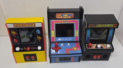 Mini Arcade Lot Of 3 ---  Pac-Man, Centipede and Ms Pac-Man
