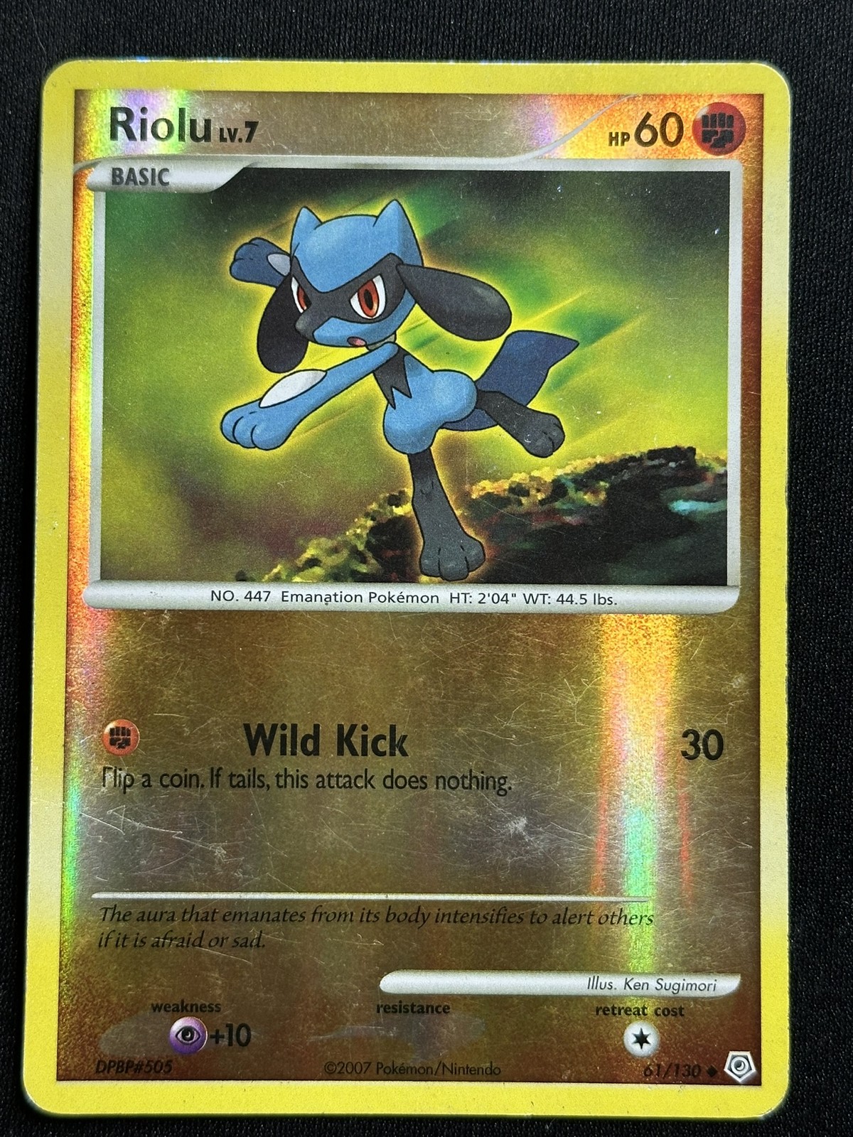 Riolu Reverse Holo Diamond and Pearl 61/130 LP