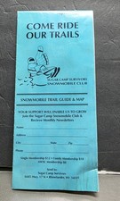 Vintage  Sugar Camp Survivors Snowmobile Club Rhinelander WI Trail Map