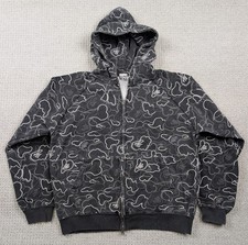 Vintage Y2K BAPE Neon Camo Full Zip Hoodie Black A Bathing Ape NIGO Mens Size S