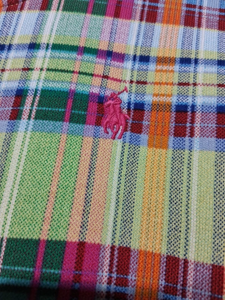 Polo Ralph Lauren Niñas Grandes Amarillo Cuadros Terry Sudadera Talla XL (16) Foto 2 de 4