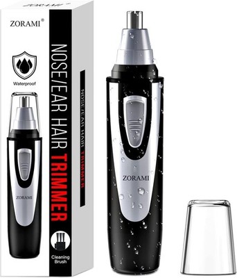 Painless Ear & Nose Hair Trimmer - Waterproof, Dual-Edge Blades for Men & Women