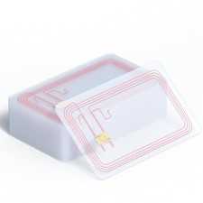 30 PCS NTAG215 NFC Cards Transparent Rewritable NFC Tags with 504 Bytes