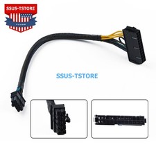 24 Pin to 10 Pin ATX PSU Sleeved Adapter Cable for IBM / Lenovo Desktop / Server