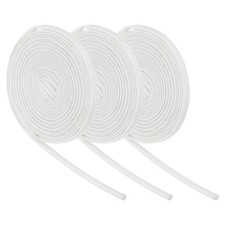 3 Pezzi Manicotto Antincendio Treccia Isolamento Filo,9.8Ft-2.5mm ID Bianco, Silicone Alta Temperatura