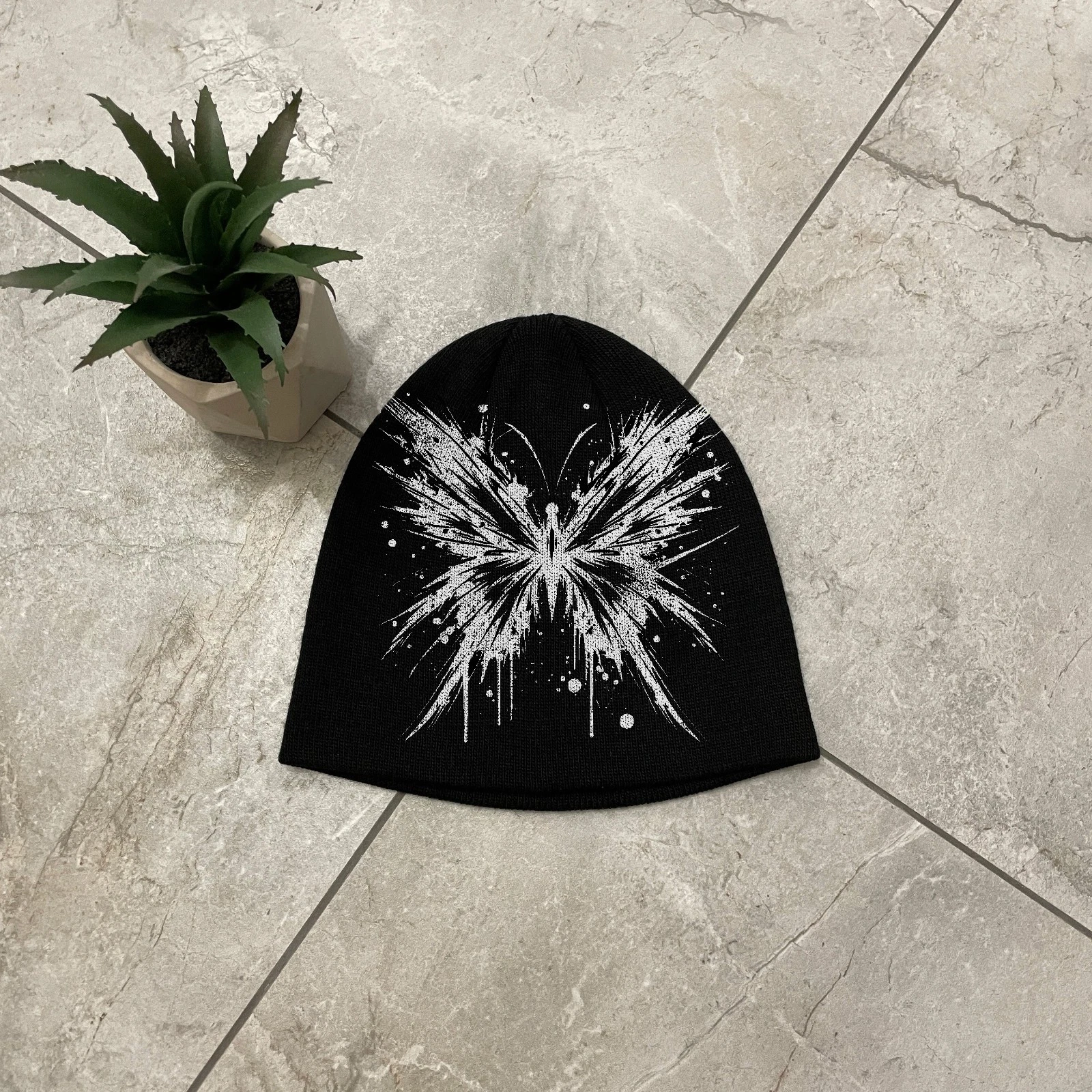 Butterfly Beanie Hat Y2K Fairy Grunge Alt Streetwear Gothic Skullcap
Opens in a new window or tab