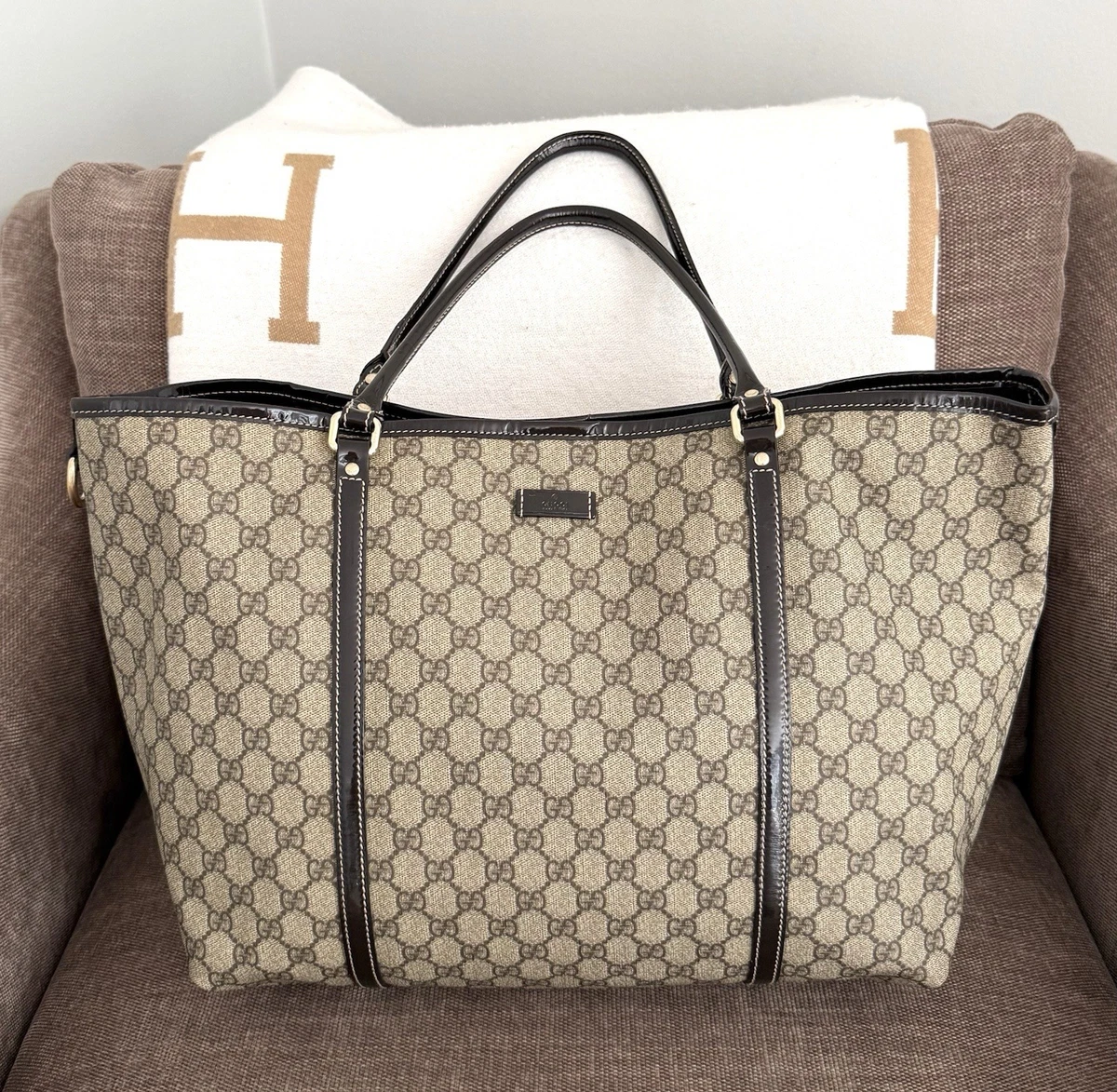 25+ Gucci GG Supreme Tote Large Bags & Handbags for Women for sale