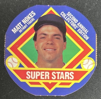 1988 MSA Tetley Tea Discs Matt Nokes Baseball Card #5 Tigers