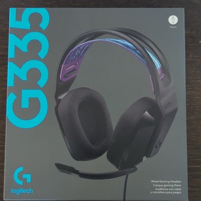 Logitech G335 Wired Gaming Headset 3.5mm Boom Mic Adjustable Headband Black