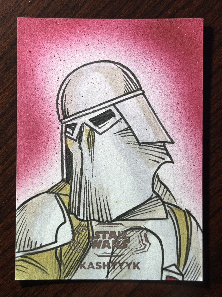 star wars topps sketch スケッチカード 2024 Topps Chrome Star Wars Hyperspace Kashyyyk Sketch Card