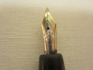 Montblanc 642 G Goldfeder 14 K Kolbenfüller Füller Ersatzteil defekt Keine Kappe