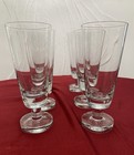Set of Six VTG Krosnos Clear Crystal BEER Pilsner Glasses Weighted 9"Tall Poland — photo 7