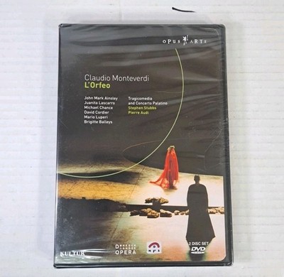 Claudio Monteverdi: L Orfeo Opera DVD New Sealed Classical Baroque Performance