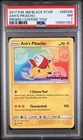 2017 POKEMON SM BLACK STAR PROMO I CHOOSE YOU! #SM108 ASH'S PIKACHU PSA 7