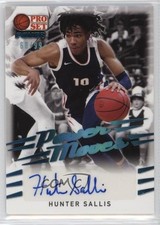 2021-22 Leaf Pro Set Power Platinum Spectrum Foil 68/99 Hunter Sallis Auto x5u