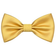 Branduce Bow Ties for Boys Pre Tied Toddler Bow Tie Adjustable Kids Gold