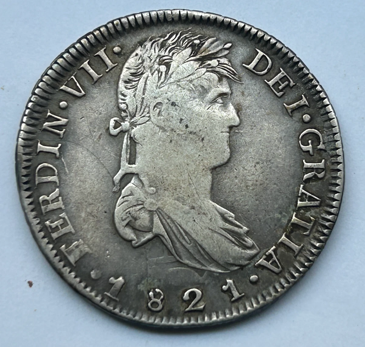 9544 1821年メキシコ8レアル 9544 1821年メキシコ8レアル