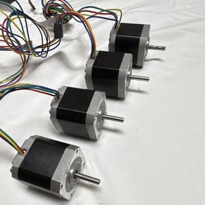 Kysan Nema 17 Stepper Motors Lot of 4 Solid Shaft 4-Wire Bipolar 1124090 1124080