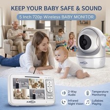 Baby Monitor Camera w/Screen Night Vision 2Way Audio Pet dog Elder Care