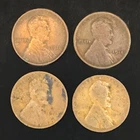 New ListingLot 4 Early Lincoln Wheat Cents 1913 1914 x2 1916 Better Grade Coins