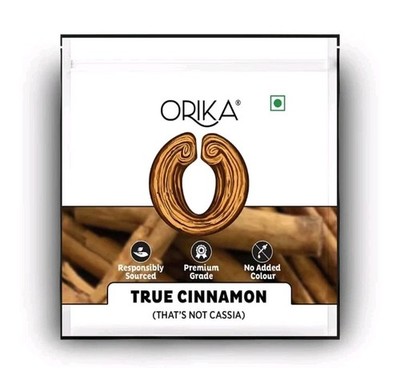 Orika True Cinnamon  | Sabut Daarchini Sticks 40 Gm | Pack Of Two. Free Shipping