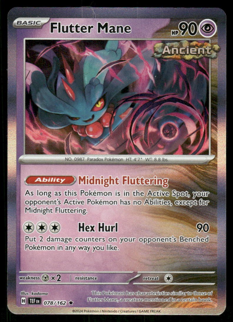 Flutter Mane - Holo - Rare - 078/162 - NM