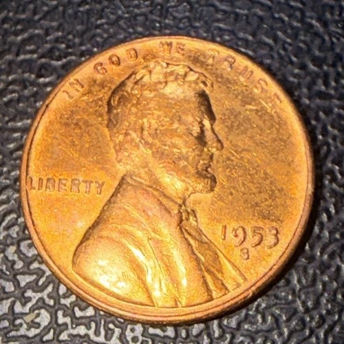 1953-S Lincoln Wheat Cent Penny Uncirculated San Francisco US 1C Coin