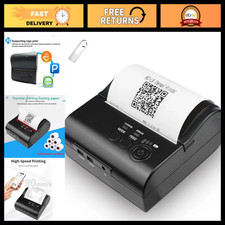 Portable Bluetooth Receipt Printer - Rechargeable Thermal Mobile Printer for Tra