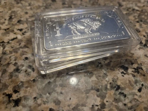 (2)🐇🐰🦬🪺🪺 🐇🐰🦬1 Oz German Silver BUFFALO BARS🤑🤑🔥🔥🦬 Case 2 Bars Total