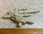 Vintage 1960s Marx Toys Gray German Cannon for WW2 Military Army Soldier Playset
