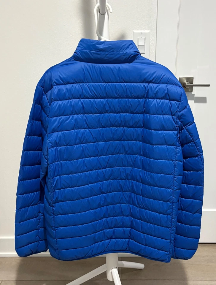 Men's Ultra Light Down Packable Blue Size Large Jacket by 32 degrees- worn once - Image 2 of 4