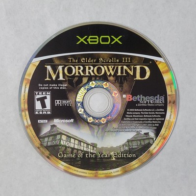 The Elder Scrolls III Morrowind [GOTY] - Loose Microsoft Original Xbox Disc