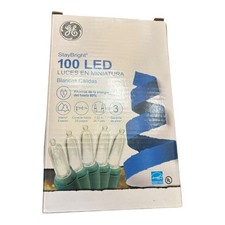 GE StayBright 100 LED Miniature String Lights Warm White 24.7ft Energy Star
