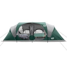 CAMPROS CP Tent 12-Person-Camping-Tents,3 Room Family 12 Person, Gray