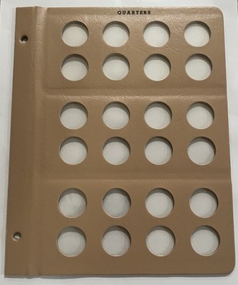 DANSCO COIN ALBUM BLANK PAGE FOR QUARTERS