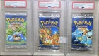 Pokemon PSA 10 1999 Venusaur Charizard Blastoise Base Unlimited Booster Pack Set