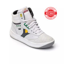 Servis Cheetah High Top Trainers White Yellow Green Shoes Afghani Tali Style OG