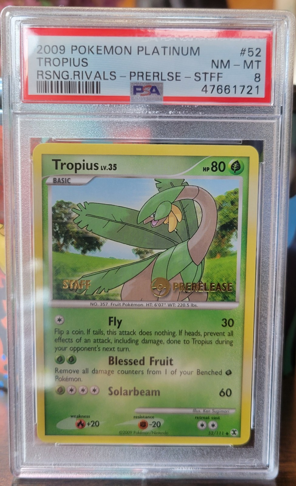 Tropius - (Prerelease) [Staff] 52/111 Nintendo Regular Psa 8