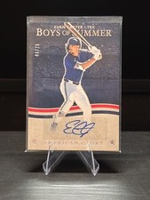 2025 Boys of Summer #AGS-EC EVAN CARTER American Glory Signatures 44/75 Rangers