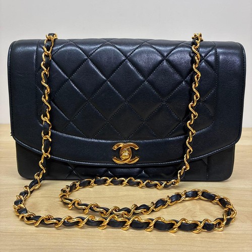 CHANEL Chain Shoulder Bag Diana flap 121227