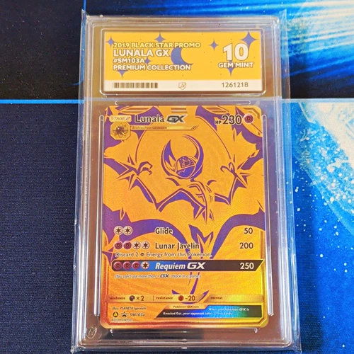 Lunala GX SM103a Black Star Promo Holo EN ACE 10