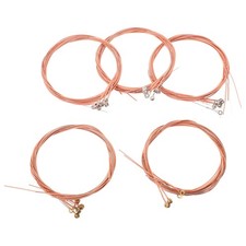  5 Sets Acoustic Guitar Metal Strings - Acoustic Folk Guitar Steel String -