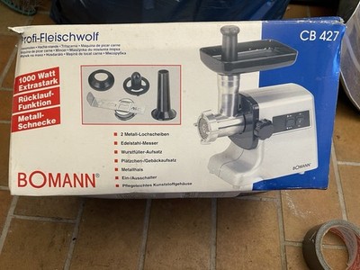 Bomann Fleischwolf 1000W - Profi Fleischwolf- mit Zubehör